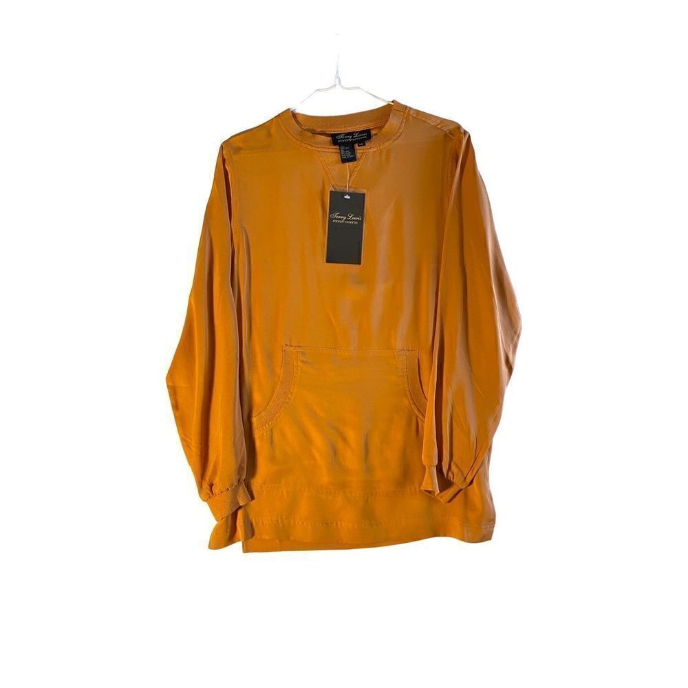 terry Lewis NWT classic luxury’s 100% silk tunic top size XS ￼